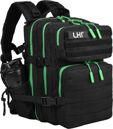 Miniatura 10 de LHI Mochila Militar Táctica para Hombres y Mujeres 25L/35L Mochila de Asalto del Ejército Bolsa Mochila Pequeña con Portabotellas