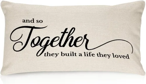 Miniatura 18 de Sweet Dreams - Fundas de almohada lumbar de lino y algodón de 12 x 18 pulgadas, funda de almohada rectangular decorativa de granja, divertida