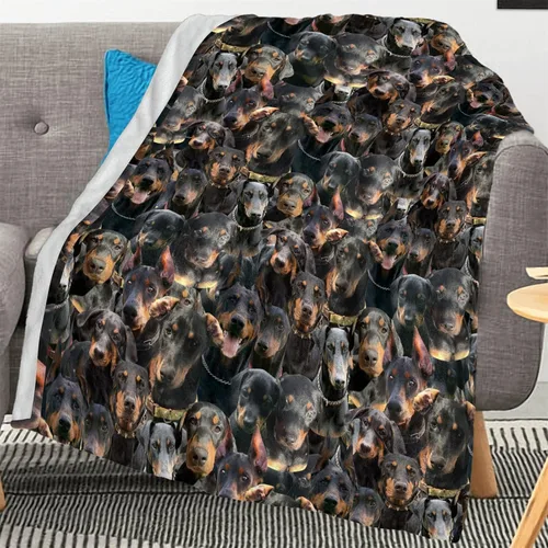 Miniatura 11 de Manta con estampado Airedale Terrier – Manta con estampado de animales divertidos para amantes de los perros y cachorros, regalos Airedale Terrier