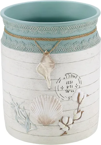 Miniatura 10 de Avanti Linens - Vaso, organizador de encimera, accesorios de baño elegantes de granja (colección de conchas de granja)