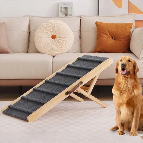 Miniatura 8 de Rampa grande para perros y mascotas, escaleras para cama, sofá, automóvil, camión, SUV, rampa para perros pequeños y grandes, mascotas para subir a