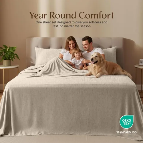 Miniatura 202 de Utopia Bedding Juego de sábanas Queen – Sábanas de 4 piezas para cama tamaño Queen, microfibra suave y transpirable, incluye 1 sábana bajera, 1 Gris