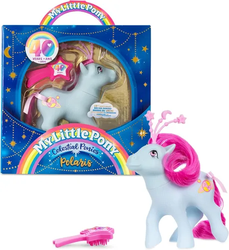 Miniatura 7 de My Little Pony Clásicos - Ponis Celestiales - Aurora - Figura de Juego Coleccionable Retro de 4 Pulgadas, Ideal para Niños, Niños Pequeños, Adultos