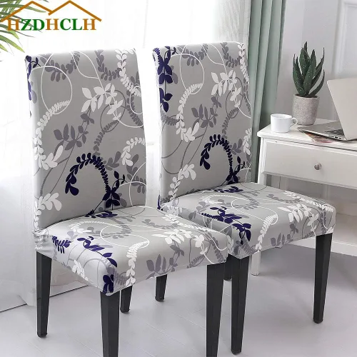 Miniatura 3 de HZDHCLH Juego de 6 fundas grises para sillas Parsons de elastano para comedor, fundas elásticas de elastano para sillas Parsons, fundas de asiento