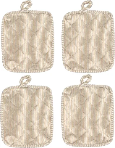 Miniatura 8 de American Linen Soportes para ollas, almohadillas calientes, almohadillas de mesa para cocina y mesa de comedor, antideslizante, resistente al calor