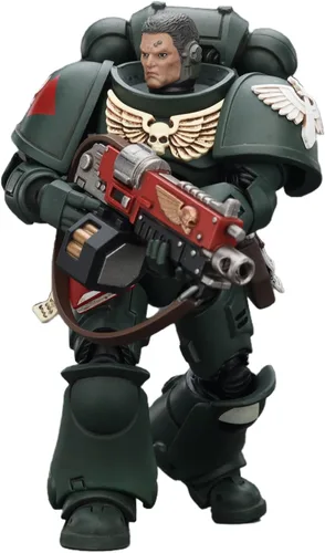 Miniatura 13 de JOYTOY Warhammer - Figuras de acción 40K 1/18 Dark Angels Intercessors, 4 unidades, modelo coleccionable para niños de 15 años o más, 4.8 pulgadas