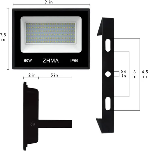 Miniatura 3 de Luz de inundación de luces negras de 60 W, luz negra con enchufe e interruptor para fiesta brillante, gran espacio, luces LED negras impermeables