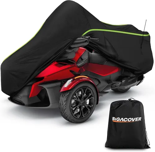 Miniatura 9 de Funda completa para Spyder F3 compatible con Can-Am Spyder F3T Tour y Limited 300D Oxford Protector de tela contra el polvo, la nieve, la lluvia