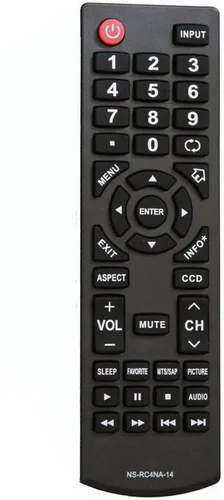ZdalaMit NS-RC4NA-14 Remoto reemplazado para Insignia TV NS-46D400NA14 NS-50D400NA14 NS-39L400NA14 NS-39D40SNA14 NS-32D201NA14 NS-46D40SNA14