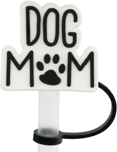 Miniatura 2 de Paquete de 6 unidades de topper para pajitas de 8 mm, lindo y divertido (paquete para mamá de perro)