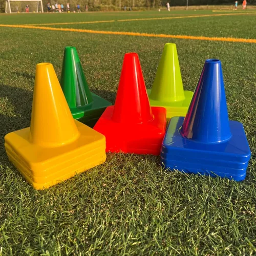 Miniatura 17 de LVL10 Pro - Conos de entrenamiento de fútbol de 6 pulgadas para deportes, para ejercicios de baloncesto, fútbol, baloncesto y agilidad, marcadores