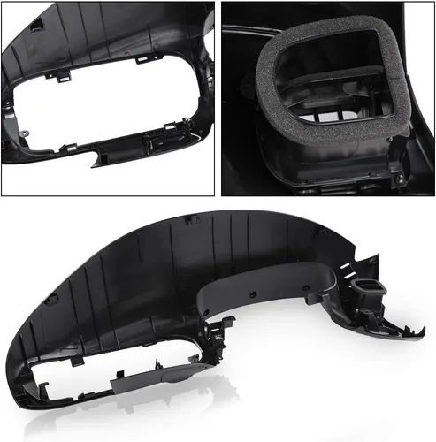 Miniatura 7 de CHEDA Bisel de tablero negro compatible con Ford F150 1997-2003/compatible con Ford Expedition 1997-2003