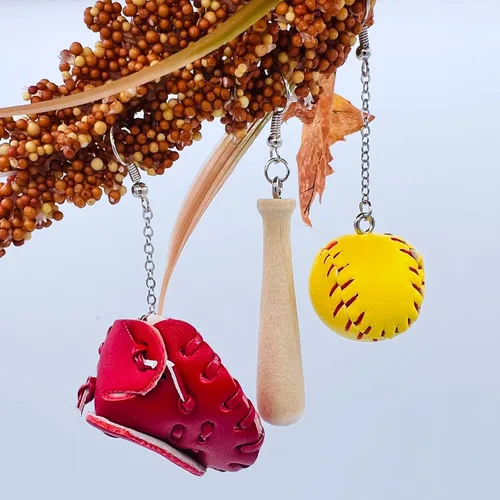 Miniatura 5 de Pendientes de sóftbol para mujer, joyería de sóftbol para mamás, regalos de sóftbol para niñas, regalos de equipo de sóftbol, joyería de softbol