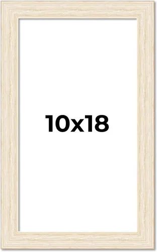 Miniatura 105 de Marco de fotos blanco de madera real de 10 x 12 pulgadas de ancho de 1.5 pulgadas Profundidad interior de 0.5 pulgadas Marco de fotos envejecido