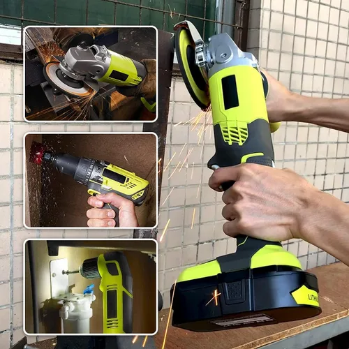 Miniatura 6 de energup Paquete de 2 baterías de repuesto de 3.8Ah para baterías Ryobi de 18 V P108 P104 P105 P102 P103 P122 P109