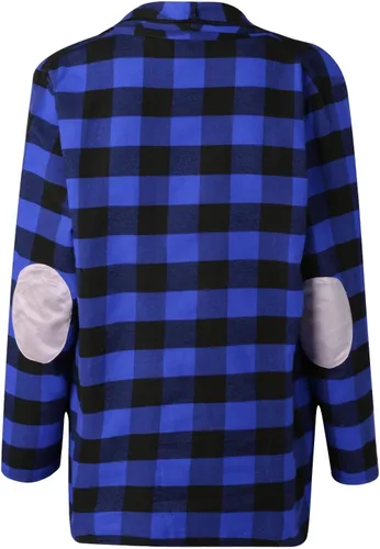 Miniatura 4 de Women's Long Sleeve Open Front Cardigan Buffalo Plaid Knitted Tops Shirts