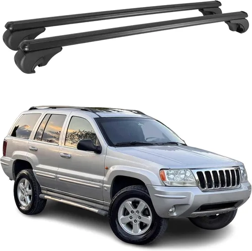 Miniatura 14 de OMAC USA - Barras portaequipajes con cerradura para portaequipajes de aluminio, 2 piezas para Jeep Grand Cherokee 1992-2001