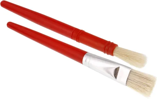 Miniatura 4 de U.S. Art Supply Juego de 20 pinceles de cerdas de cerdo surtidas, pinceles grandes y gruesos, pinceles de pintura para el aula para manualidades