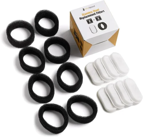 Miniatura 4 de Filtros de Fuente de Agua para Gatos KittySpout para 108oz/3.2L... (Suministro de 2 Meses: 4 Filtros y 4 Esponjas)