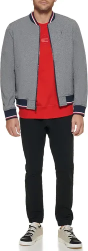 Miniatura 2 de Tommy Hilfiger Men's Lightweight Varsity Rib Knit Bomber Jacket