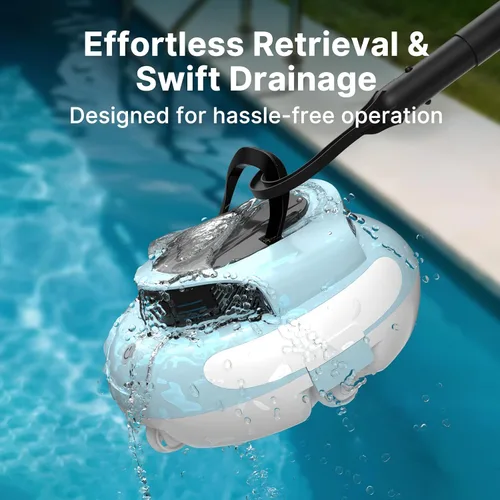Miniatura 6 de Aspiradora inalámbrica profesional para piscina: sistema avanzado de doble unidad, duración de la batería de 100 minutos, navegación inteligente