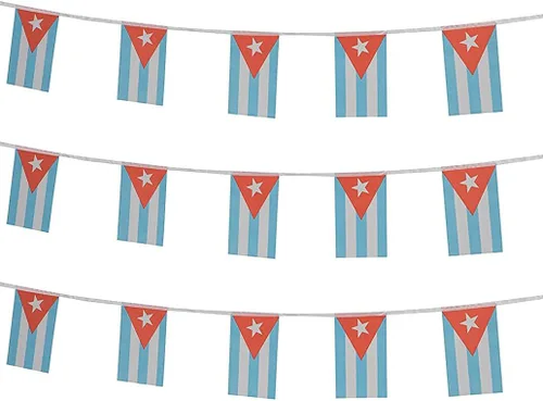 Miniatura 36 de ZXvZYT Cadena de bandera mexicana de México, pequeñas banderas de banderín de México, para gran apertura, eventos deportivos nacionales