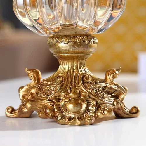 Miniatura 4 de Jarrones de flores grandes elegantes para mesa de cocina, comedor, sala de estar, decoración del hogar, flores de vidrio grandes retro europeas