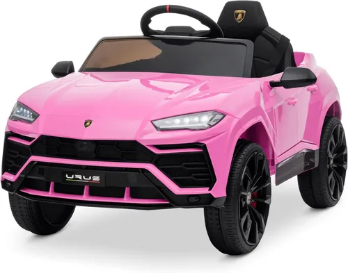 Miniatura 9 de Kidzone Auto de Paseo 12V Lamborghini Urus Vehículo Eléctrico de Juguete para Niños con Control Remoto para Padres, Bocina, Radio, Puerto, AUX