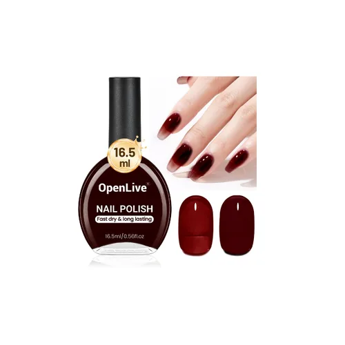 Miniatura 11 de OpenLive 16.5ml Gel Jelly Baby Blue Esmalte de uñas de gran volumen de secado rápido, brillo de larga duración, arte de uñas para uñas de manos
