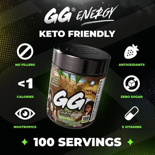 Miniatura 3 de Gamer Supps GG® Energy - Guacamole Gamer Fart 9000 por TheRussianBadger (100 porciones) – Mezcla energética gaming y nootrópica apta para keto, sin