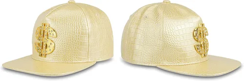 Miniatura 3 de Hip Hop HatFlat-Brimmed HatRock CapAdjustable Snapback Hat for Men and Women