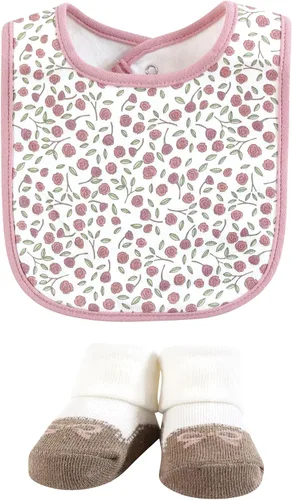 Miniatura 34 de Hudson Baby Conjunto de babero y calcetines unisex de algodón para bebé