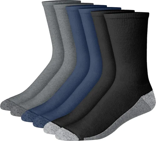 Miniatura 27 de Hanes Calcetines acolchados Max para hombre, absorben la humedad con control de olores, paquete múltiple