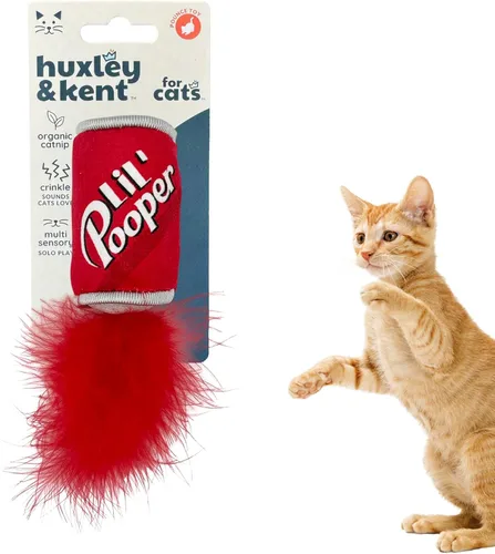 Miniatura 32 de Huxley & Kent Juguete de Peluche para Gatos - Juguete Interactivo de Hierba Gatera para Gatos y Gatitos - Suave con Crujido y Hierba Gatera