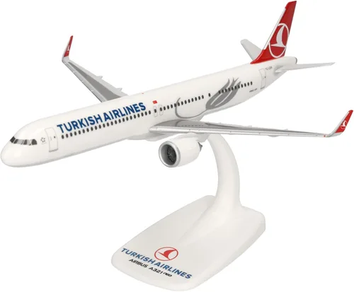 Miniatura 11 de Herpa Airplane Model Airbus A321neo Azul Bandera Brasileña a Escala de 1:200, Miniatura de Plástico con pedastal, Edificio Modelo, Edición