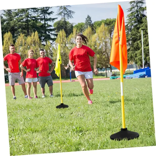 Miniatura 8 de BESPORTBLE Soporte de bastones de agilidad de fútbol, base de goma, soporte de poste de base de goma, soporte de poste de velocidad de entrenamiento
