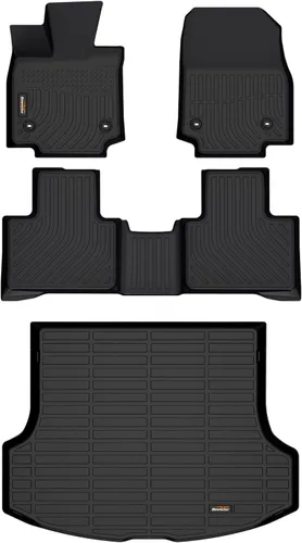 Miniatura 45 de Alfombrillas de TPE para Toyota Highlander 2014-2019 7 y 8 asientos, protección para todo tipo de clima, forros de piso de automóvil resistentes