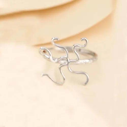 Miniatura 5 de Anillo de garra de plata de ley 925 con ajuste de base de anillo en blanco para ajuste de piedras preciosas irregulares, joyería hecha a mano
