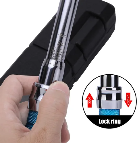 Miniatura 3 de Llave dinamométrica ajustable, llave dinamométrica de 5 a 30 Nm de 25 mm de extremo abierto con clic y cabeza intercambiable para mini split HVAC