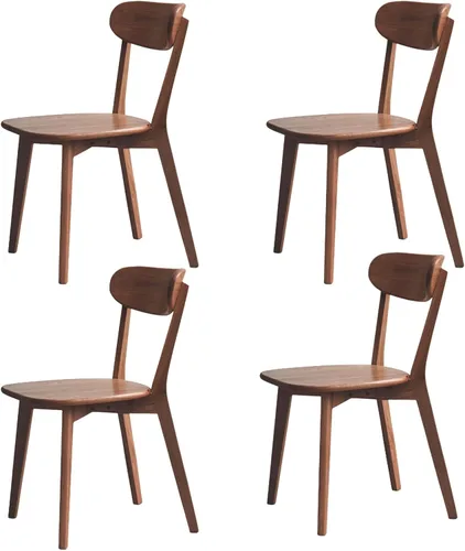 Miniatura 34 de Sillas de comedor de madera maciza 100% - Prácticas sillas de cocina - Silla de madera para comedor, cocina (1, negro)