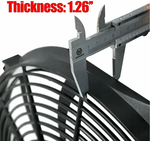 Miniatura 5 de Ventilador eléctrico para radiador de 16 pulgadas, ventilador eléctrico de 10 aspas 3000 CFM para automóvil, negro, con kit de termostato, cableado