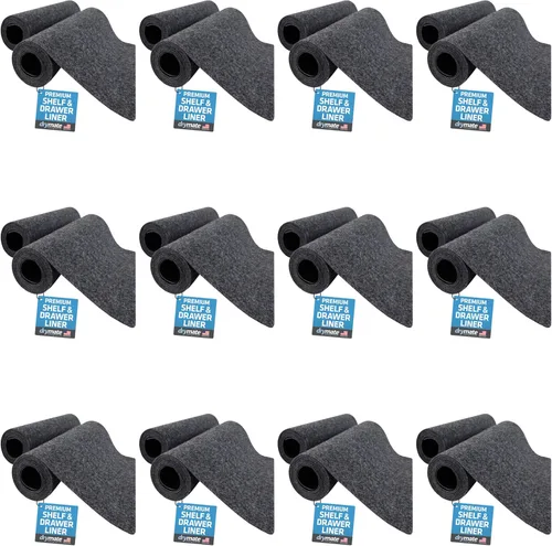 Miniatura 24 de Drymate Forro Premium de lujo para estantes y cajones, tela acolchada gruesa, no adhesiva, absorbente, impermeable, antideslizante, forros