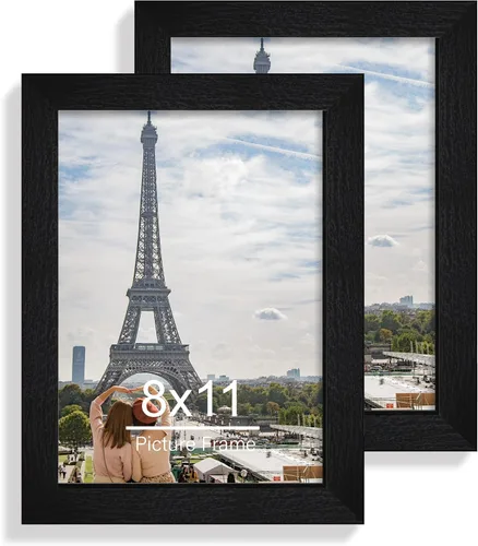Miniatura 156 de Hongkee - Juego de 2 marcos de fotos, HK042515-MD5.5X8.5-BK(2PK)