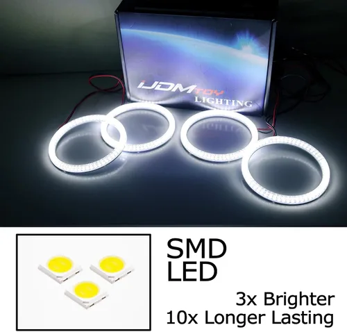 Miniatura 3 de iJDMTOY Angel Eyes juego de luces de led SMD 240, xenón, 7000 K