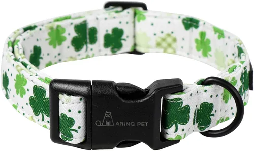 Miniatura 29 de Aring Pet Collar de algodón, ligero y ajustable, con hebilla de liberación rápida, para perros pequeños, medianos y grandes, otoño, hoja de arce