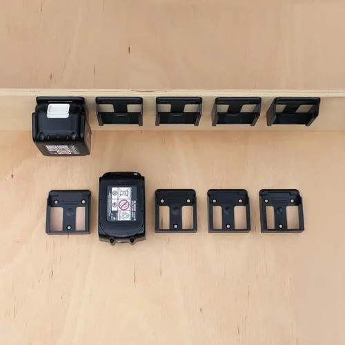 Miniatura 4 de StealthMounts Soporte para batería Makita de 18 V, paquete de 6, soporte de batería Makita, almacenamiento de batería Makita, soporte de batería