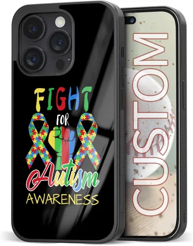 Miniatura 13 de Fundas para teléfono de conciencia autista, los mejores regalos con autismo, lindo rompecabezas de arco iris para iPhone 7 8 11 12 13 14 15 16 17