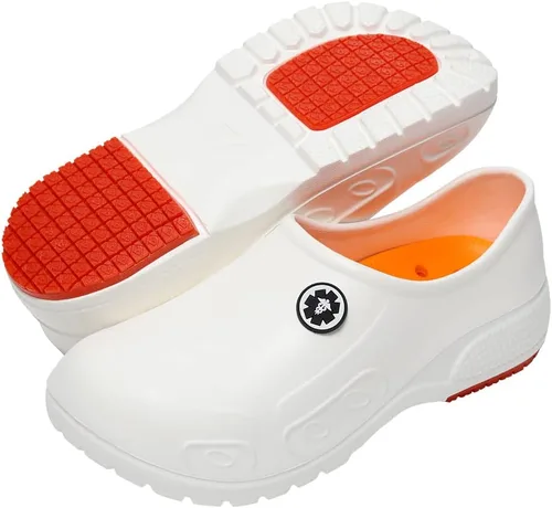 YUNGPRIME Zapatos de trabajo antideslizantes para hombre y mujer, para enfermería, zapatos de chef