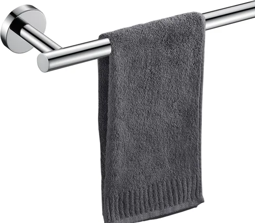 Miniatura 25 de Nolimas Barra de Toalla de Baño Negra Mate Barra de Toalla Individual Barra de Toalla Clásica Montada en Pared Acero Inoxidable Barra de Toalla