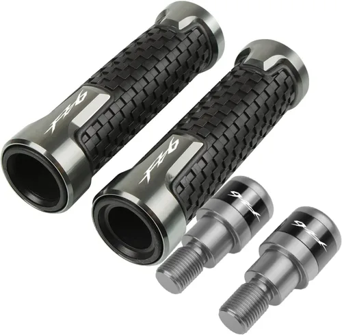 Miniatura 6 de Motocicleta para Yamaha FZ6/FZ6R/FAZER FZ 6 R 6R FZ6 FZ 6 motocicleta 7/8 pulgadas 0.866 in extremos de manillar agarres deslizantes extremos